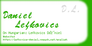 daniel lefkovics business card